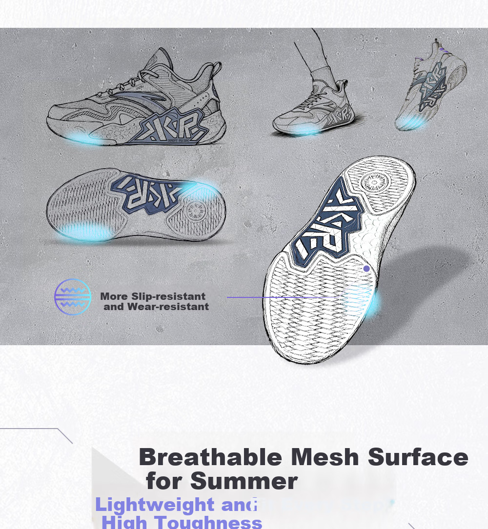 ANTA Children's Sports Shoes for Boys, Big Kids' Size 25, Autumn And Winter Professional Performance Durable Cement Basketball Shoes A12541103 30