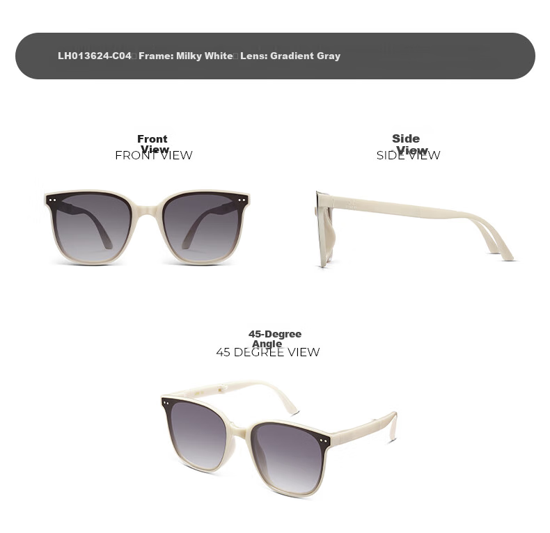 LOHO Folding Sunglasses for Men, Polarized Sunglasses, Ultra-Light, for Driving And Cycling, Protective Eyewear, Square Frame Glasses, UV Protection, Anti-Glare, Gift 13