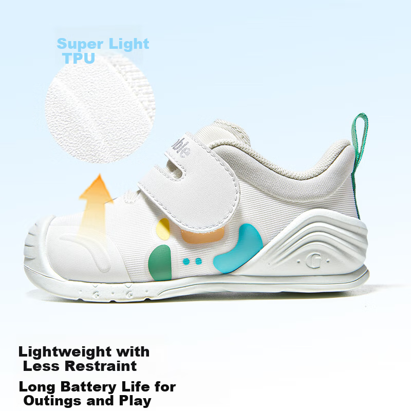 Ginoble Ginoble Children's Pre-Walking Shoes, Autumn 2025 Infant Functional Shoes, Boys And Girls Baby Footwear, GB2457 Bright White