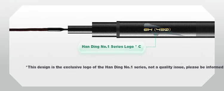 Handing No. 1 Black Pit Fishing Rod, Handheld, 6h8H19 Tuning, Ultra-Light And Ultra-Hard Black Rod, Luo Fishing Rod, Flying Crack Fishing Rod, 3.3m 14