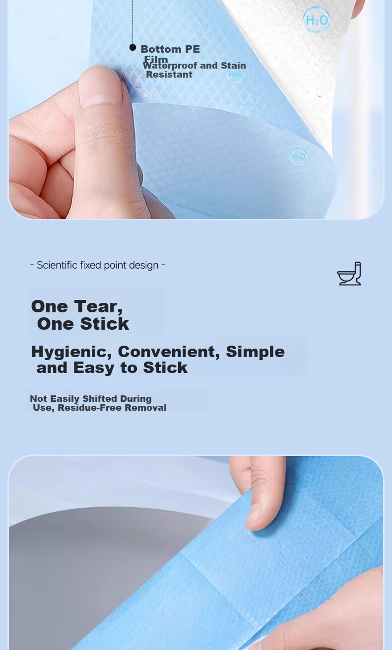 QIHAIQIU Disposable Toilet Seat Covers for Postpartum Women, 30 Pieces, Travel Hotel Use, Fully Covered, Extra Large And Thick, Waterproof 4