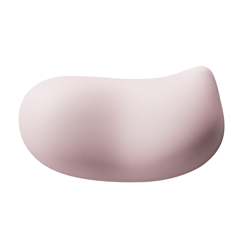 KPTE Ergonomic Wrist Support Mouse Pad Gradient Silicone Non-Slip Waterdrop Mouse Mat for Women [Lotus Pink]