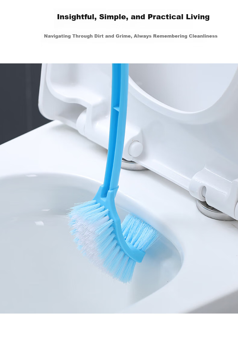 Yagao Toilet Brush, Household No-Corner Bathroom Cleaning Wall-Mounted No-Drilling Toilet Cleaning Brush Tool 8
