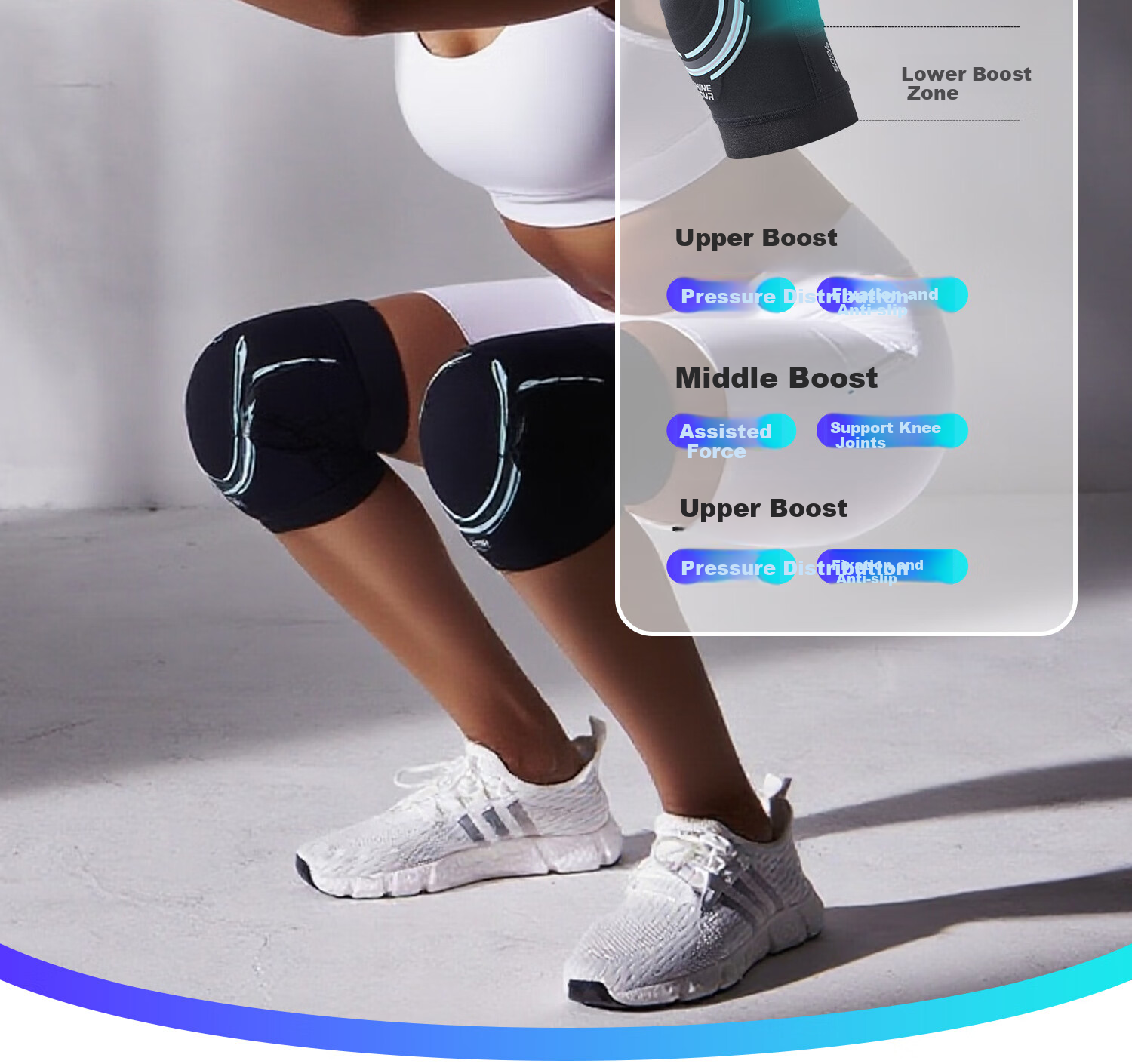 Mdikawe Knee Brace, Sports Warmth, Running Professional Protection, Meniscus Injury Prevention, for Men And Women, Specialized for Basketball And Badminton, Knee Support M 13