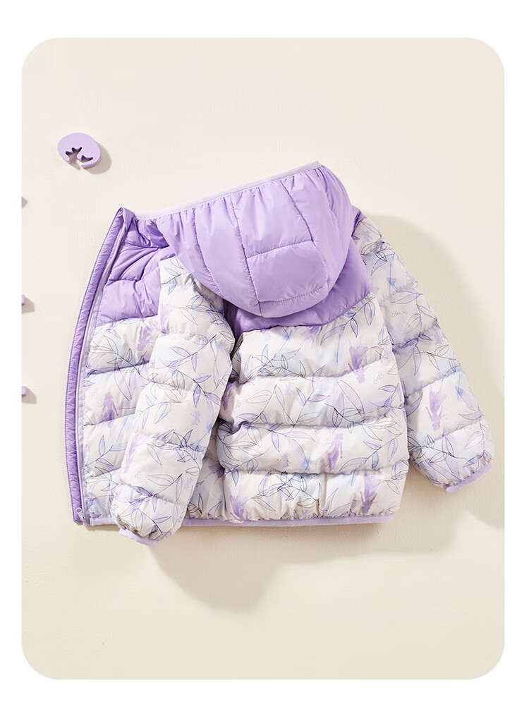 Disney Children's Down Jacket Girls 2026 Autumn Winter New Kids Outerwear Boys Girls Baby Lightweight Down Coat 7