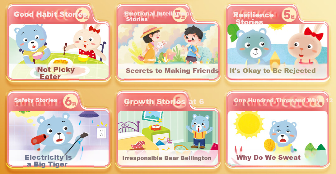 Bei Lin Chinese Bedtime Story Finger-Touch Sound Book, Sleep Aid Point-Reading Book, Early Education Sound Toy, Birthday Gift for Boys And Girls 3