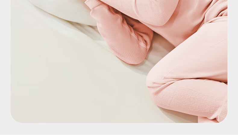 Babycare Camellia Children's Homewear Autumn Winter Pajamas One-piece Knit Underwear Set Shell White 100 1