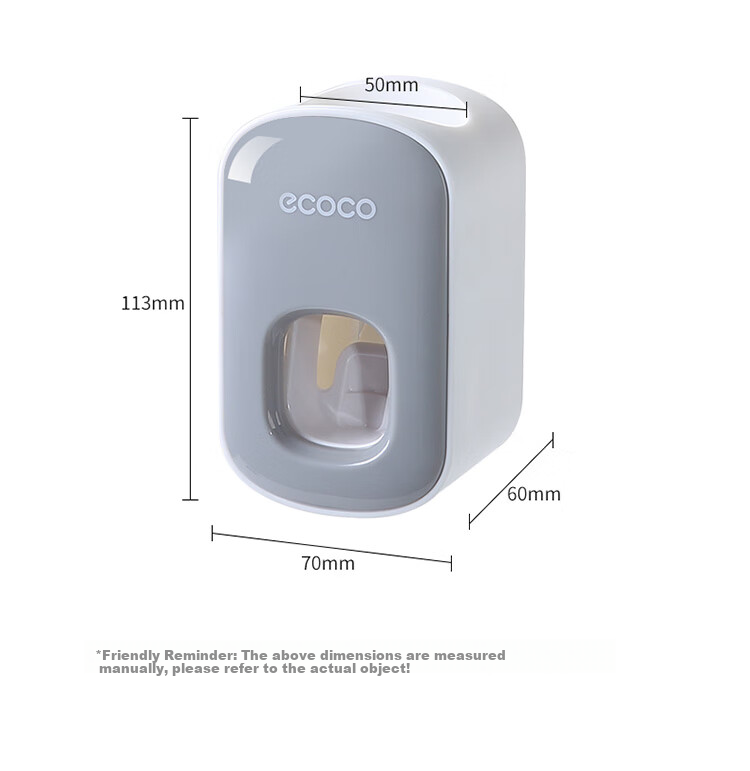 Ecoco Toothbrush Holder, No Drilling Required, Mouthwash Cup, Brushing Cup, Wall-Mounted Toothpaste Storage Rack, High-End Couple's Double Toothbrush Hanger 8