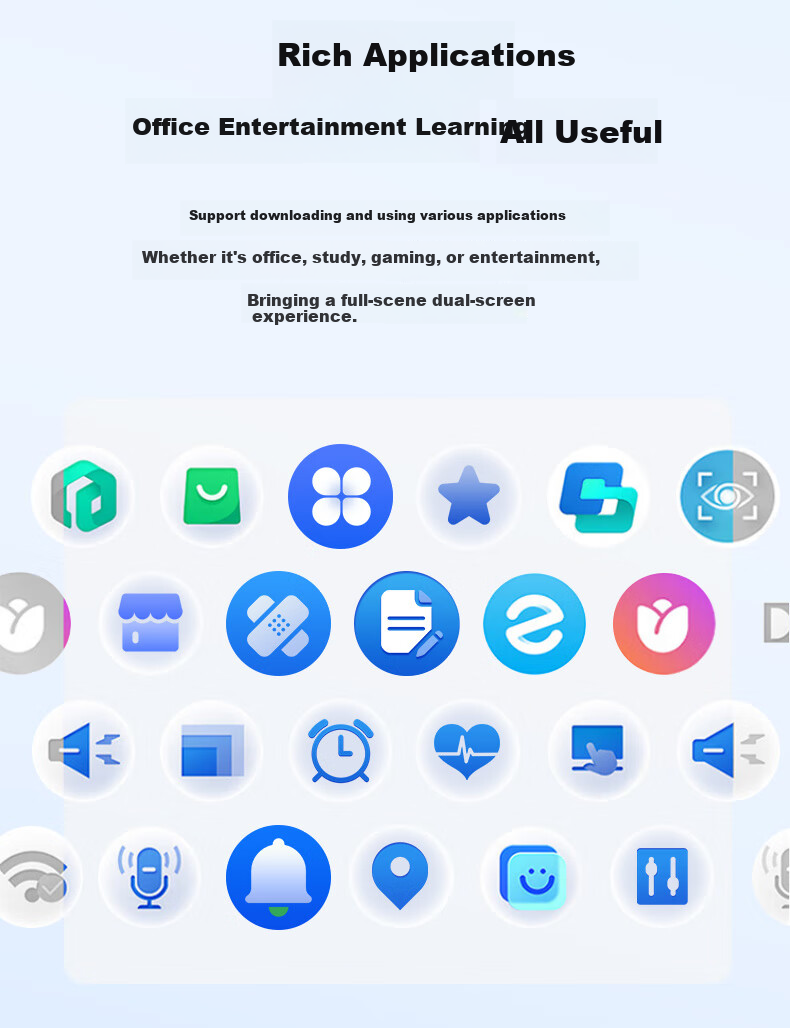 Dere Subsidized Tablet Dual-Screen Touch Two-In Computer Windows System for Students, Business Office Design, Stock Trading Entertainment, Lightweight Flip-Fold (8GB + 256GB) 18