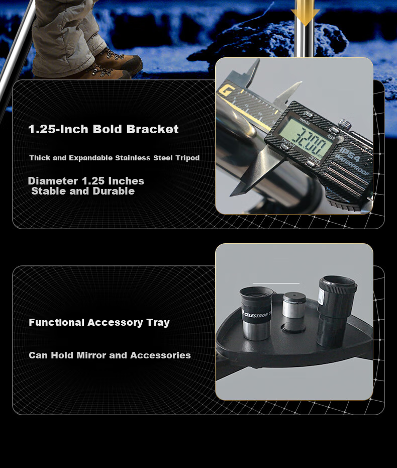 Xingtelang 90EQPro Large-Aperture High-Definition High-Magnification Professional Moon-Gazing Landscape Astronomical Telescope for Deep Space Exploration And Jupiter Viewing 24