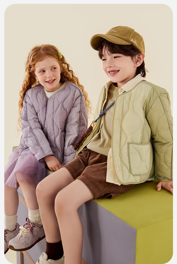 Minibala Unisex Kids Children's Down Jacket Dual-Use Lightweight Warm Coat 2025 Winter New 3