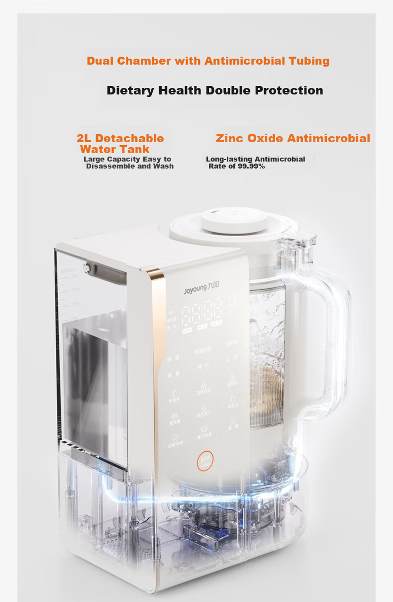 Joyoung High-Speed Blender, Quiet Variable Frequency Blender, Home Automatic Water Tank Juicer And Soy Milk Maker, 1.75L Noise Reduction Food Processor, B1U Subsidies 6