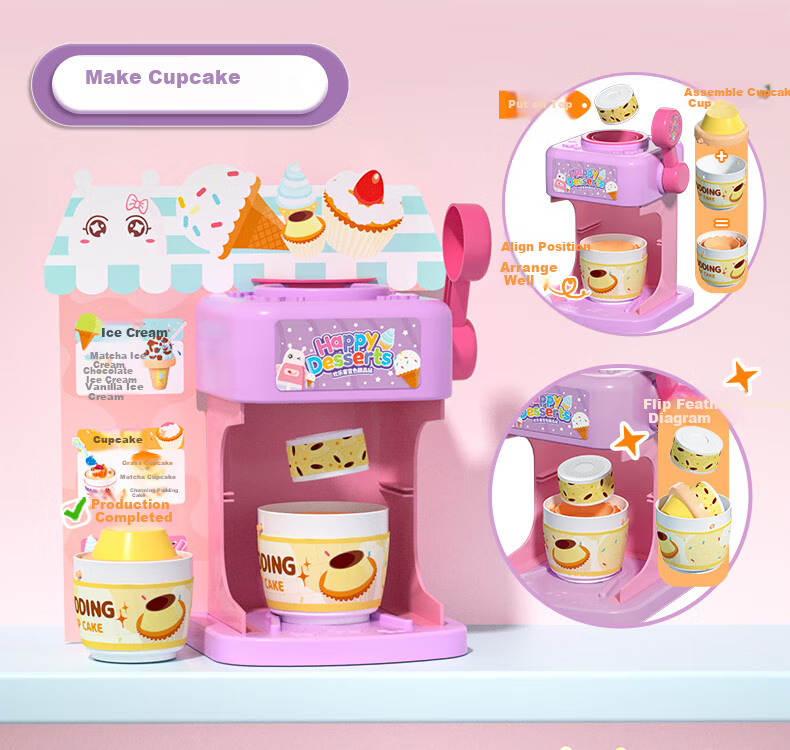Huanleke C2001 Color Changing Soda Machine Children's DIY Toy Girl's Pretend Play Birthday Gift 6