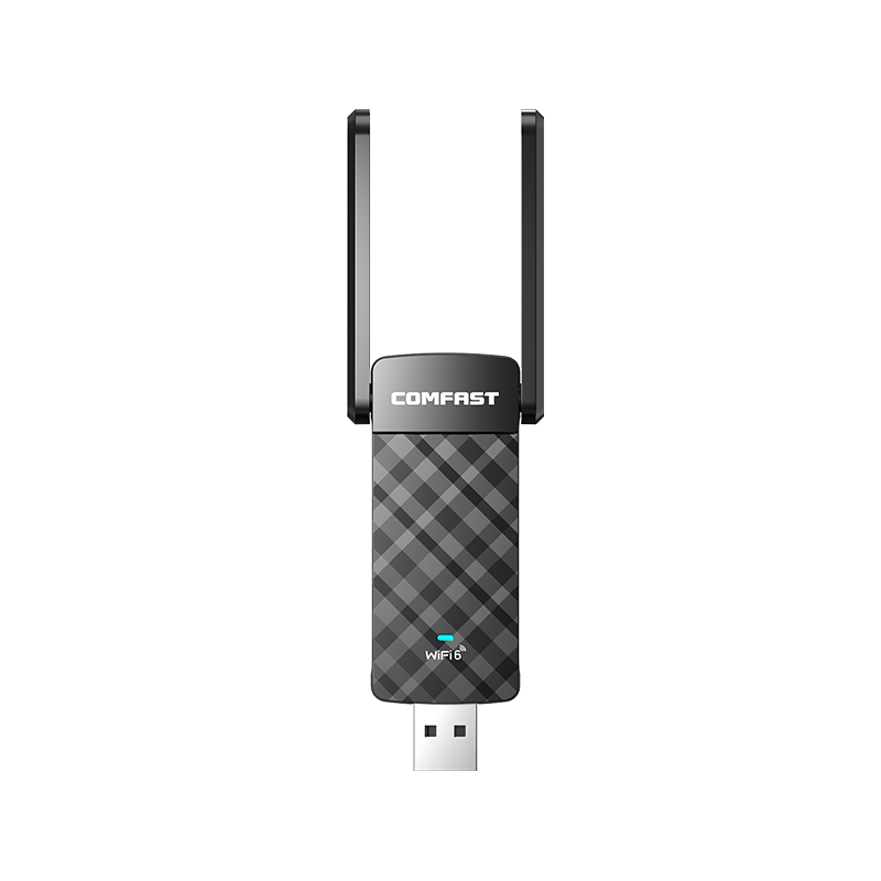 COMFAST CF-952AX Gigabit 1800MHz Dual-Band 5G External Driverless WIFI6 Wireless Network Card for Desktop Computer, USB3.0 Receiver And Transmitter, Laptop Signal Penetration Wall