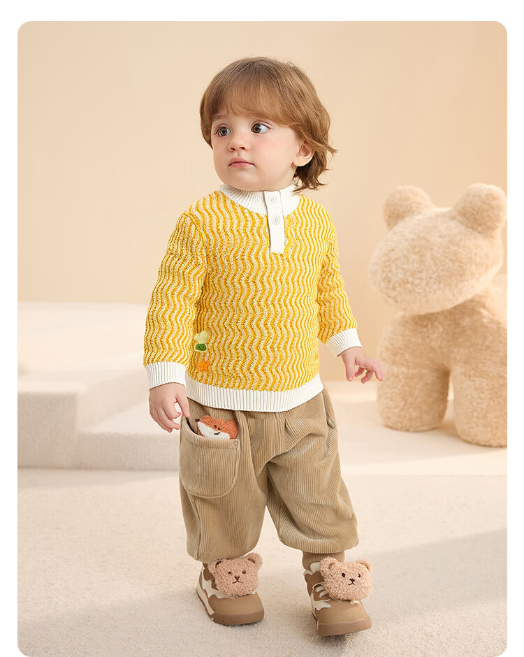 Balabala BalaOne Kids Sweater Boys Girls 2025 Winter Knitwear Baby Pullover 208425103104 4