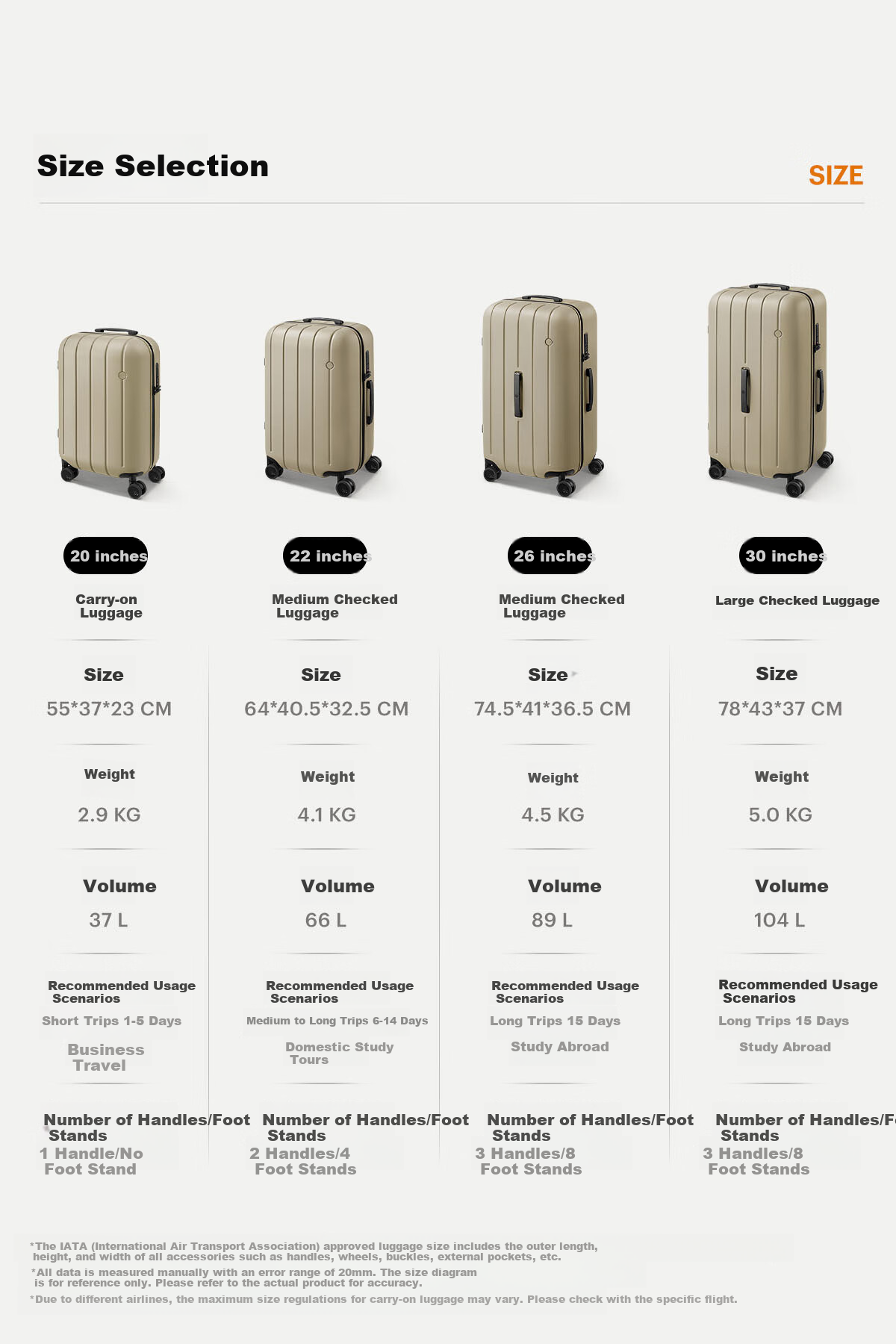ITO CLASSIC NEAT Teal Green 26-Inch Large Capacity Suitcase Trolley Case, Sold by JD Travel Password Lock Luggage 17