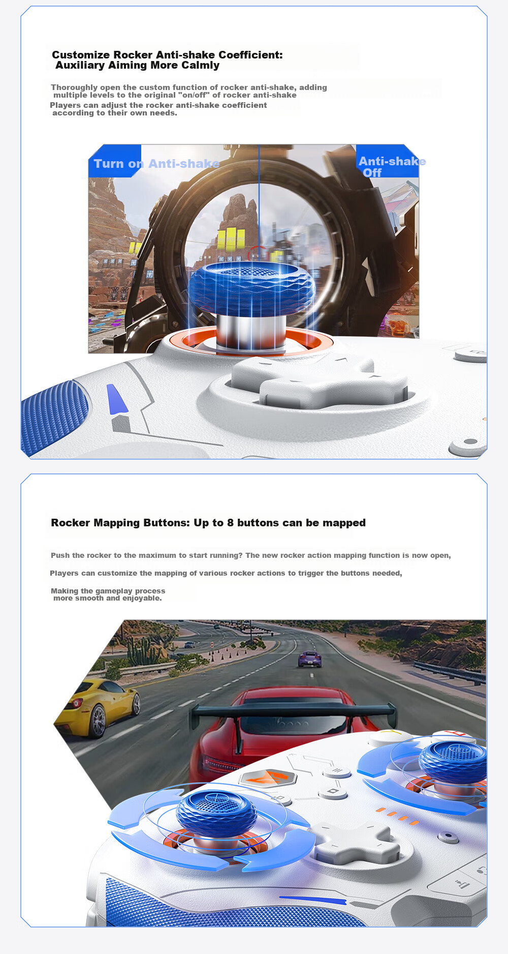 Mojiang Xunlong 2 Star Flash Wireless Game Controller, Carbon Film Joystick, Apex/Switch/PC Computer Steam, Horizon 6, Infinite Warmth, Black Myth: Wukong Carbon Film Versio 14