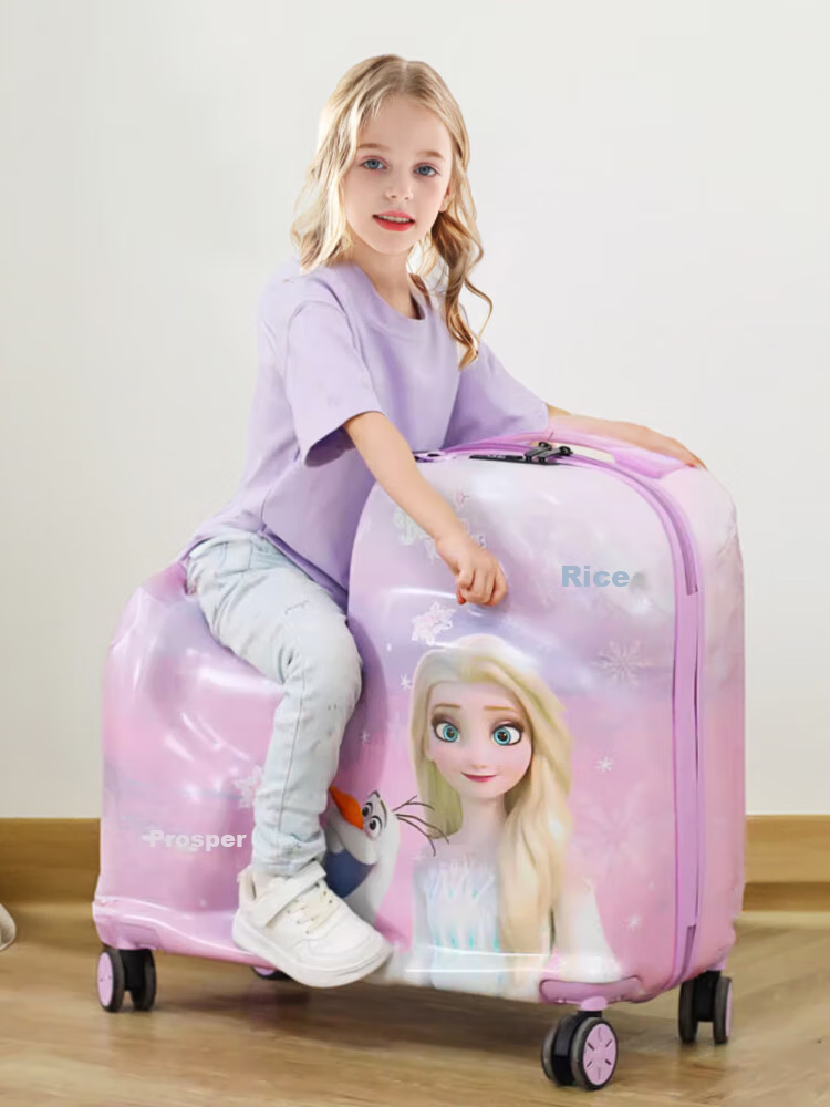 Mesuca X Disney Luggage, Student Bike And Seat, 24-Inch Large Capacity Check-In Suitcase, Travel Case, Cycling Box, for Boys 5