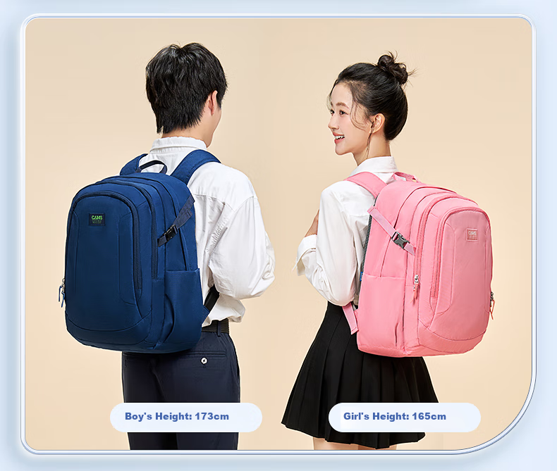CAMS Suspended Weight-Reducing Backpack for Middle And High School Students, Large Capacity Lightweight Spine-Protecting Backpack for Men And Women S06101 11