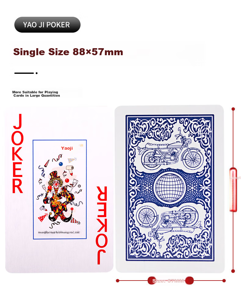 Yaoji Playing Cards Durable Texas Hold'em Guandan Doudizhu Poker Cards 0606 Large Print Full Box of 100 Decks 4