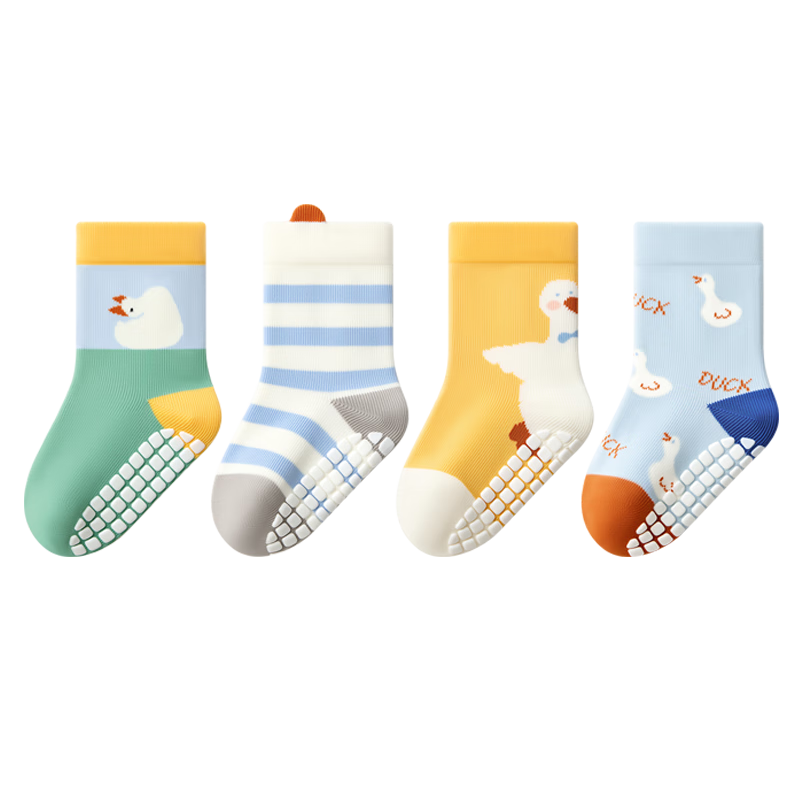 Baby Floor Socks Spring and Autumn Cotton A-Class Indoor Non-Slip Cooling Socks for Boys and Girls Toddler Walking Socks