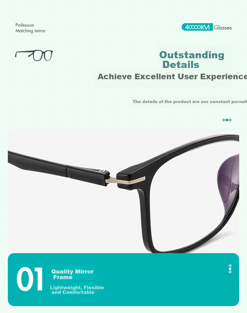 Siwangongli Reading Glasses TR Ultra-Light Pressure-Free Anti-Blue Light High-Definition Glasses for Middle-Aged And Elderly with Presbyopia, 100 Degrees, Back to School 7