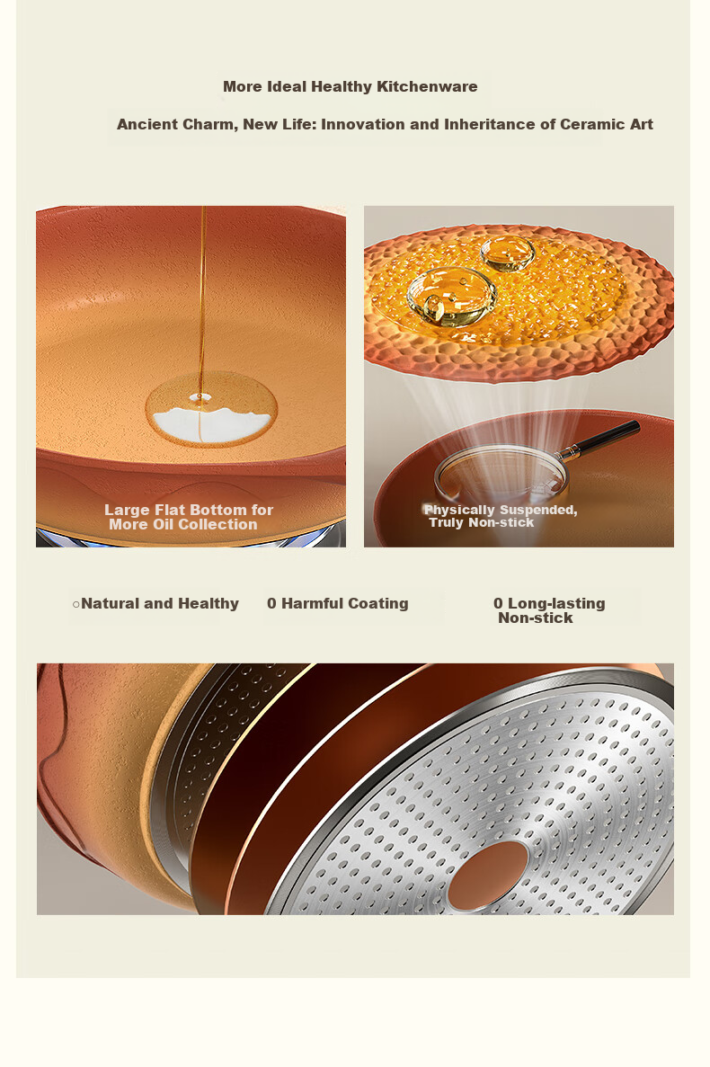 Amercook Non-Stick Cast Iron Skillet for Frying, Eggs, Steak, And Pancakes, Compatible with Gas And Induction Stoves 5