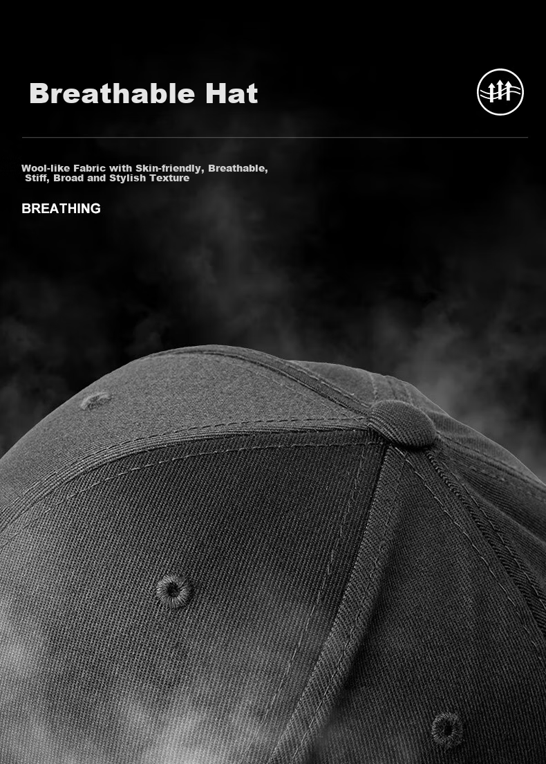 FLEXFIT, Same Style As Mei Team, Fully Enclosed Large Brim Baseball Cap for Men And Women, High Crown Sun Protection Visor Cap, Outdoor Casual Hat 10