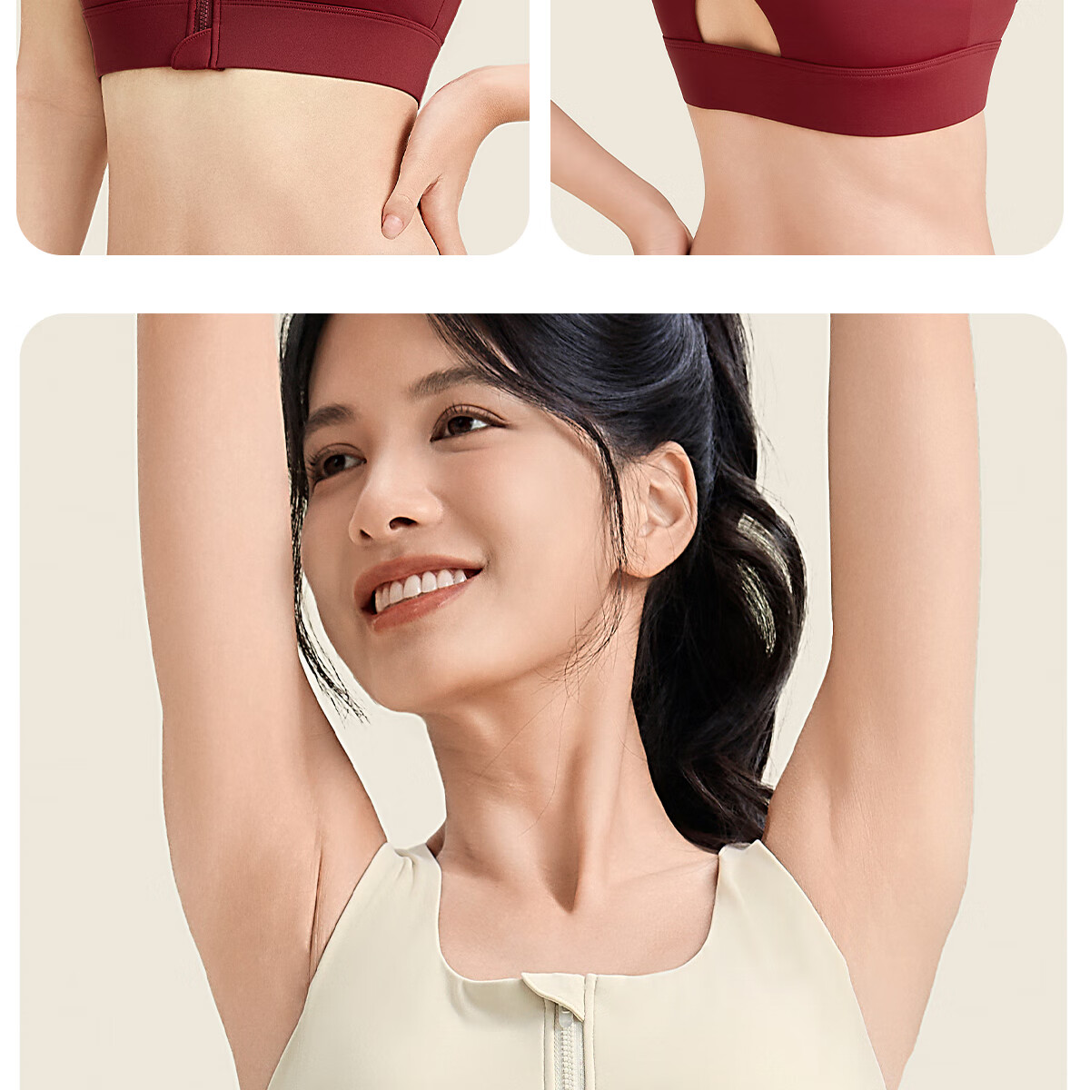 361° Sports Bra Shock Absorption High-Intensity Front Zipper Plus Size Yoga Bra Fitness Anti-Sagging Yoga Tank Top 23