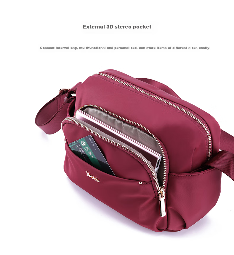 Laifu Women's Crossbody Phone Bag, Casual Fashion Shoulder Bag, Large Capacity Nylon Fabric, Lightweight Birthday Gift 8