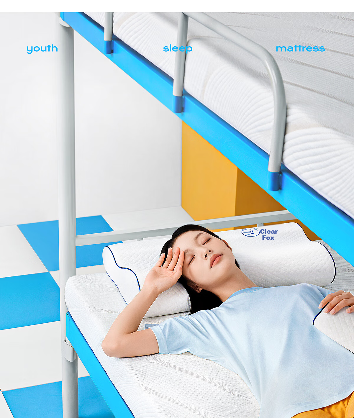 MLILY Student Dormitory Mattress, Memory Foam Bed Pad, Single Tatami Mat, Zero Pressure Soft Thin Mattress, 0.9*1.9m 4