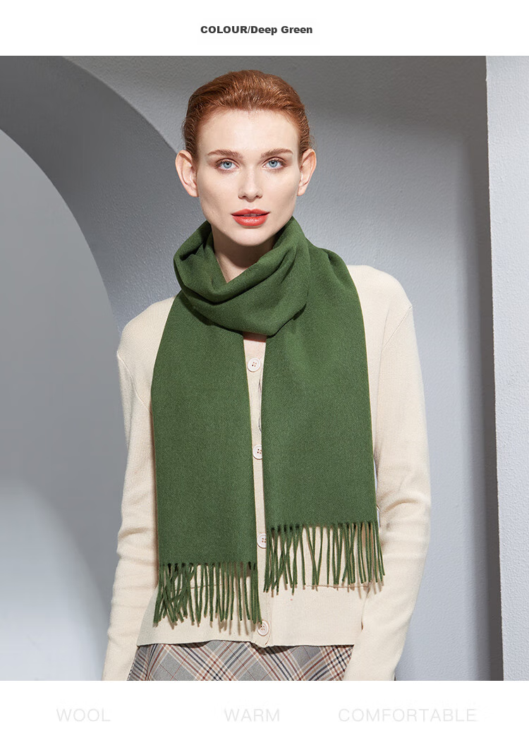Hengyuanxiang Wool Red Scarf for Women And Men, Zodiac Year Gift for Mom, Mother's Day Present, Corporate Annual Meeting Scarf Customizatio 29