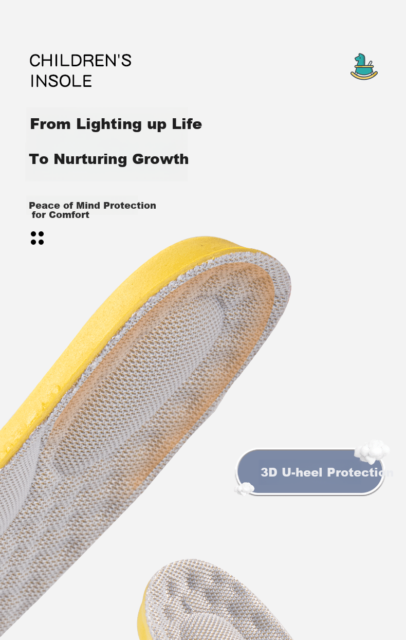 Maigaole 2 Double Latex Insoles for Children, Breathable, Sweat-Absorbing, Soft And Comfortable, High-Elasticity Shock-Absorbing, Suitable for Sports in Summer, Can Be Cut to Size, Beige, Size 29-31 6