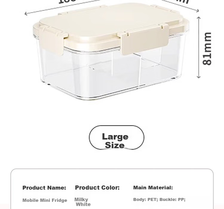 Jialifang Portable Fruit Fresh-Keeping Box Outdoor Camping Picnic Storage Leak-Proof Lunch Box Sealed Container 12
