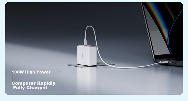 ANKE 100W GaN Charger Data Cable Set, Multi-Port PD High-Power Type-C Fast Charging, Compatible with Apple 18 MacBook And Huawei Laptops 6