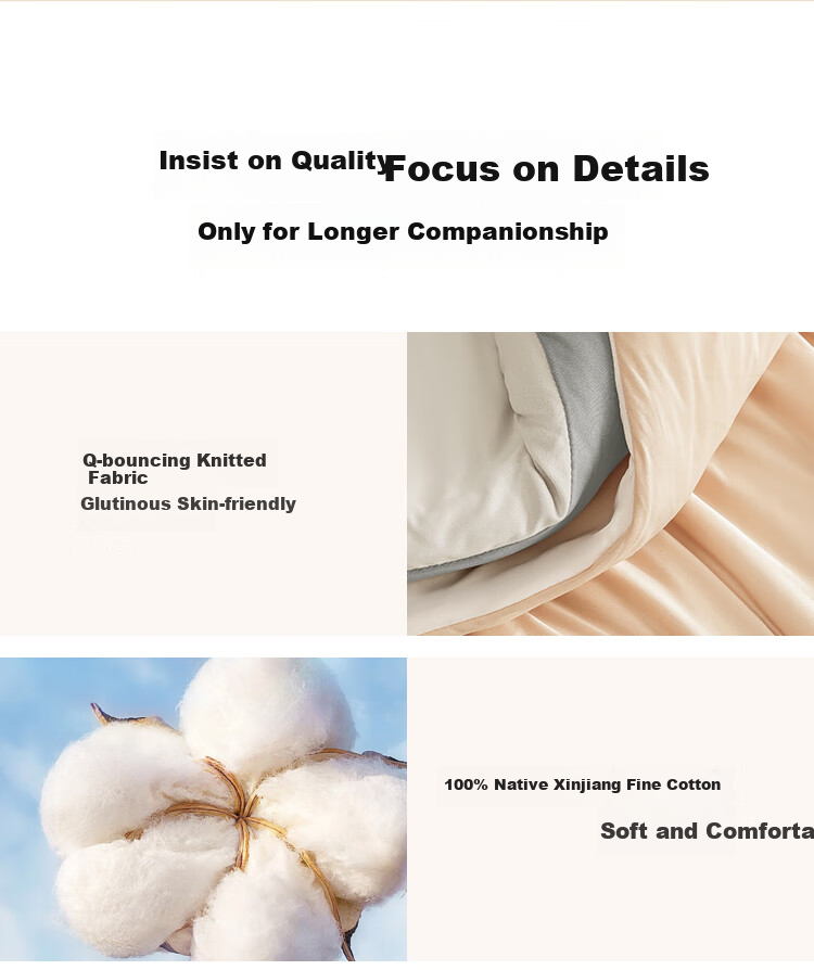 JD Original Cotton Comforter Set, Xinjiang First-Grade Cotton, Two-In Quilt for Winter, Approximately 8.8 Jin (4.4 Kg), 2x2.3m 16