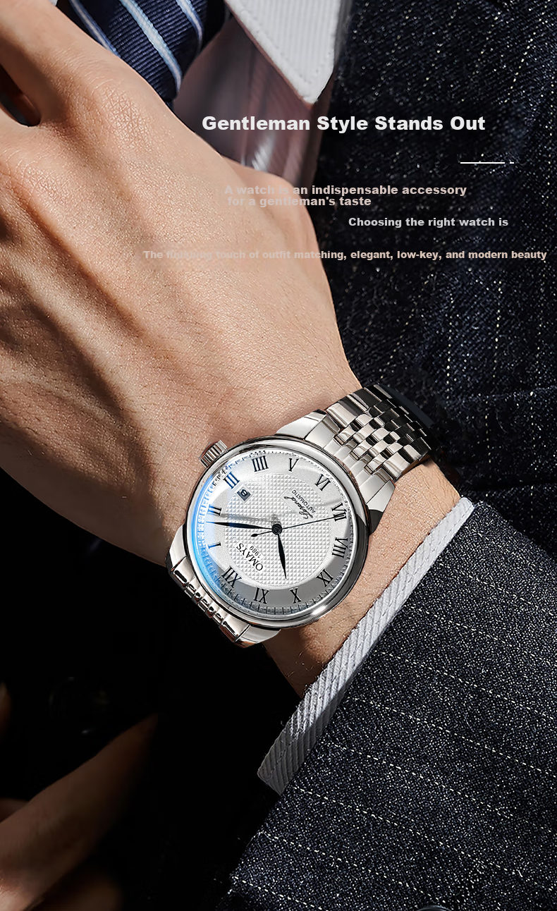 Oumeishi Men's Watch, Fully Automatic Mechanical Watch Brand, Swiss-Style, Father's Day Gift for Dad, One of The World's Top Ten Famous Watches 16