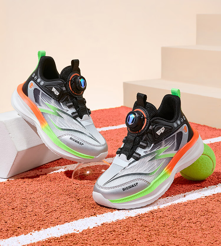 BIG WASP Kids Running Shoes Children's Spring and Autumn Sports Shoes Boys Mesh Non-Slip Primary School Shoes D112531999 19