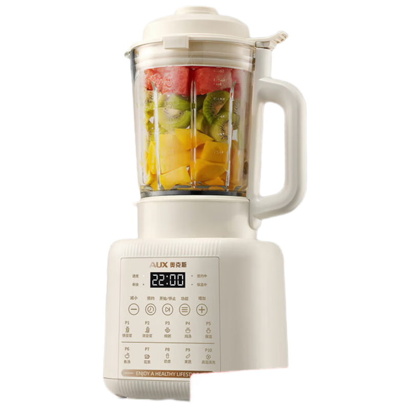 AUX Multifunctional Blender 1.75L Large Capacity Soy Milk Juicer Fully Automatic 10-Blade Titanium Knife No-Cook Grain Processor PB325A