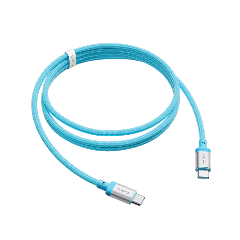 CUKTECH Type-C Charging Cable 240W High Power 6A Current CTOC Braided Fast Charging Compatible with Apple 17/iPad/Xiaomi Huawei Phones and Laptops 1.5m