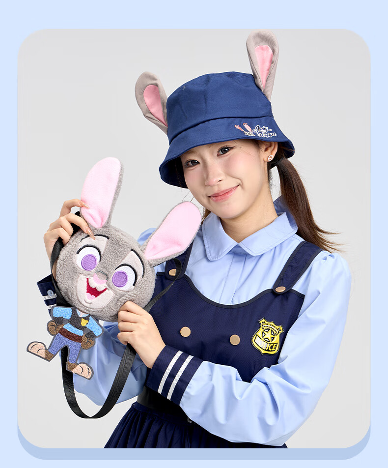 Disney Zootopia Christmas Kids Gift New Year Travel Set Judy [Hat + Bag] One Size 2
