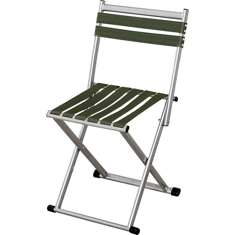 Huakaizhixing Folding Stool Chair with Backrest for Outdoor Use, Portable Sketching Fishing Portable Small Stool ZD19 Large Silver
