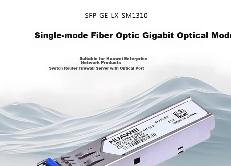 HUAWEI Optical Module - eSFP Single-Mode Module (1310nm, 10km, LC) Switch Gigabit Single-Mode Dual LC Interface SFP-GE with Dual-Core Fiber 2