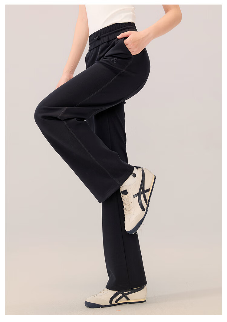 RA&RN / Love As You 2025 Autumn New Women's Sports Casual Pants Elastic Waist Loose Wide-Leg Draped Straight-Leg Trousers 13