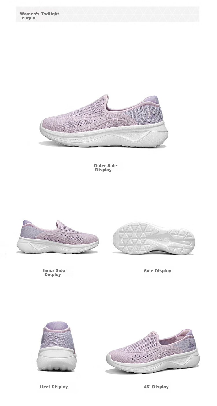 Zulijian Elderly Shoes, Summer Women's Slip-On Casual Shoes, Middle-Aged And Elderly Ladies' Loafers, 8652K Cherry Blossom Pink, Size 37 9
