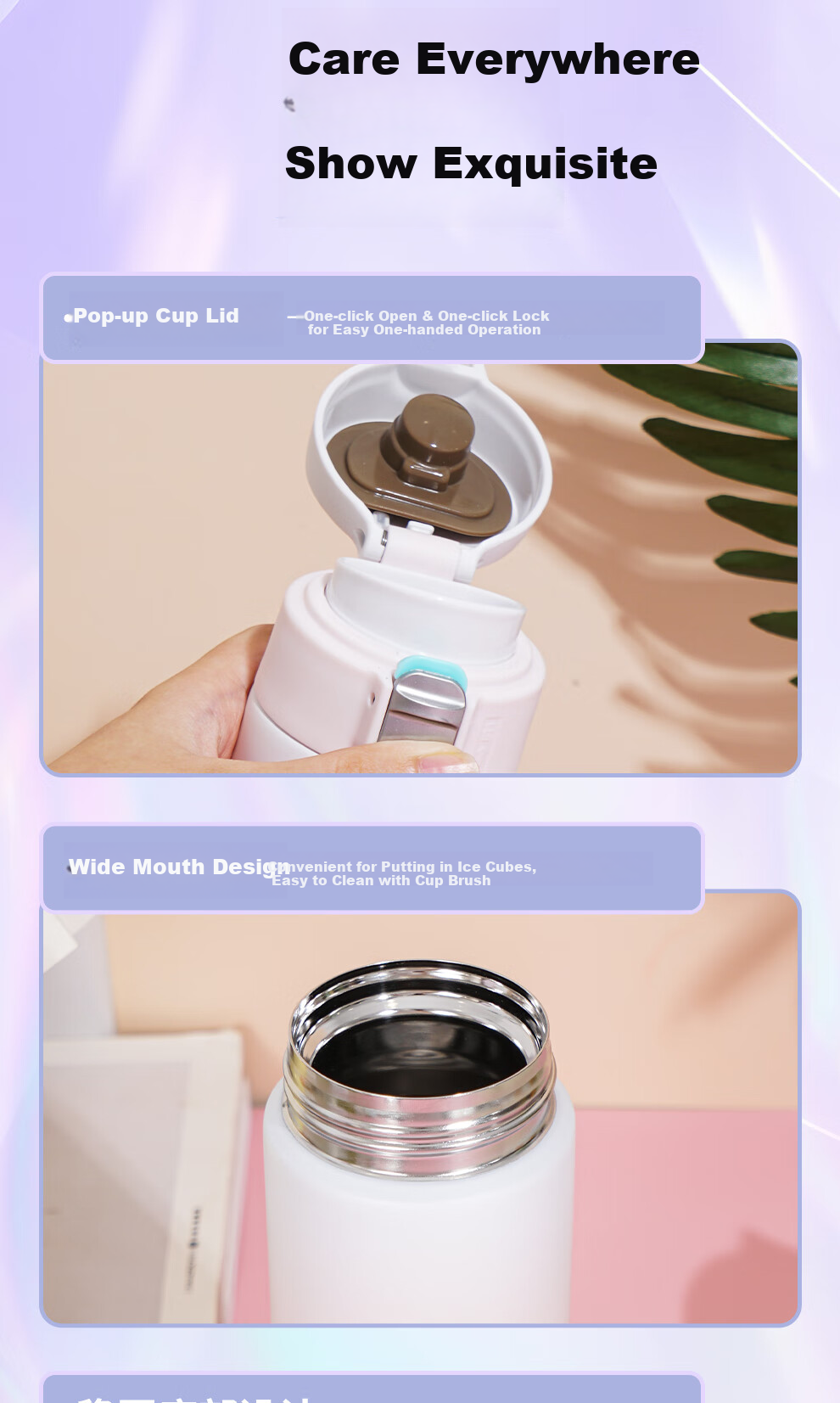 TIGER Insulated Mug for Men And Women, Stylish Stainless Steel Gradient Water Bottle, Mid-Autumn Festival Gift MOG-A48C 480ML 13