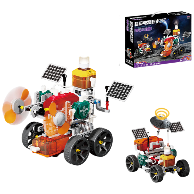 Toylezhi Educational Electronic Circuit Building Blocks Children's Science Experiment Assembly Toy for Boys Ages 3-6-9-12 Birthday Gift