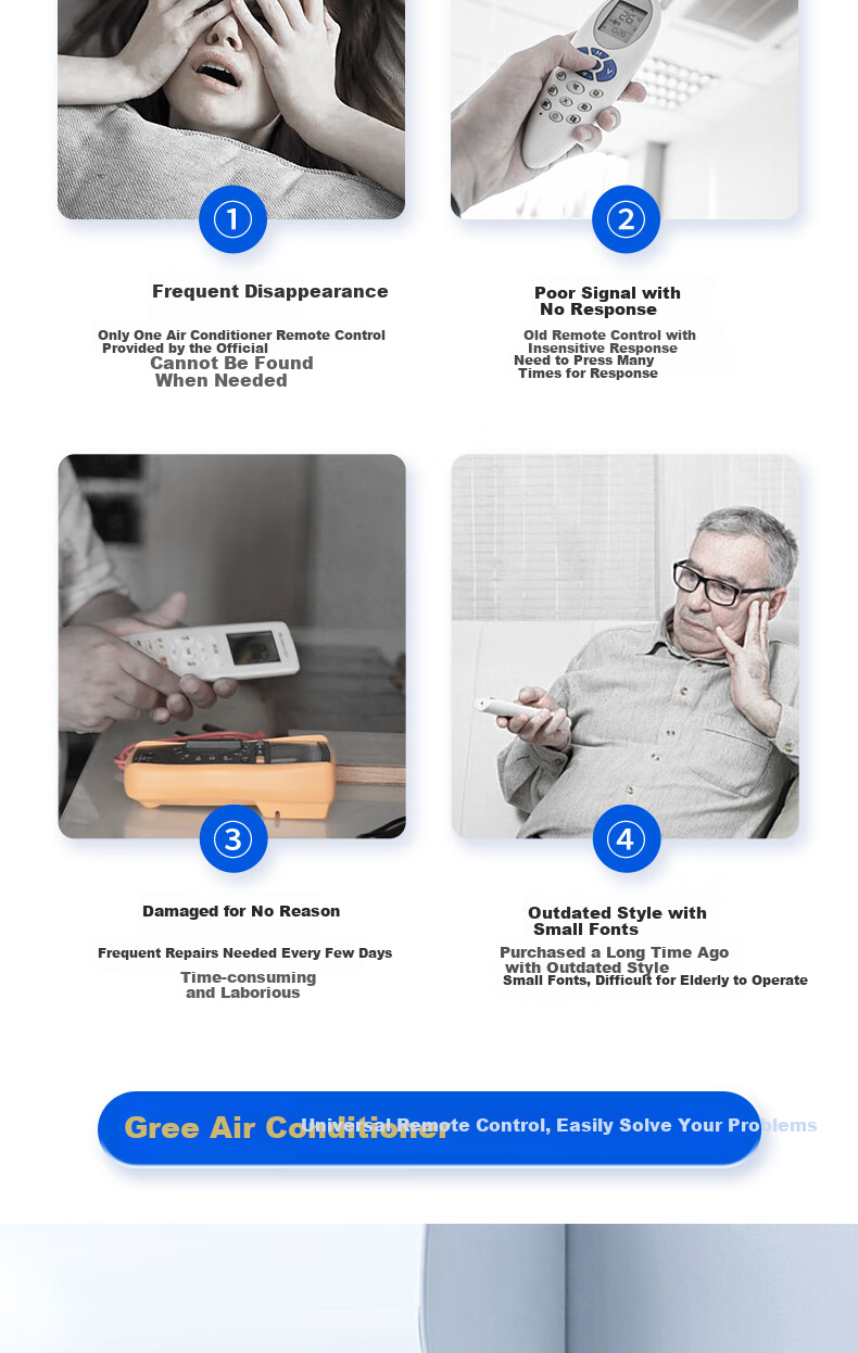 Dongpuli Compatible with Gree Air Conditioner Remote Control for Floor-Standing And Wall-Mounted Units, All Models YBOF2 YADOF YAPOF YAPOF3 Universal 3
