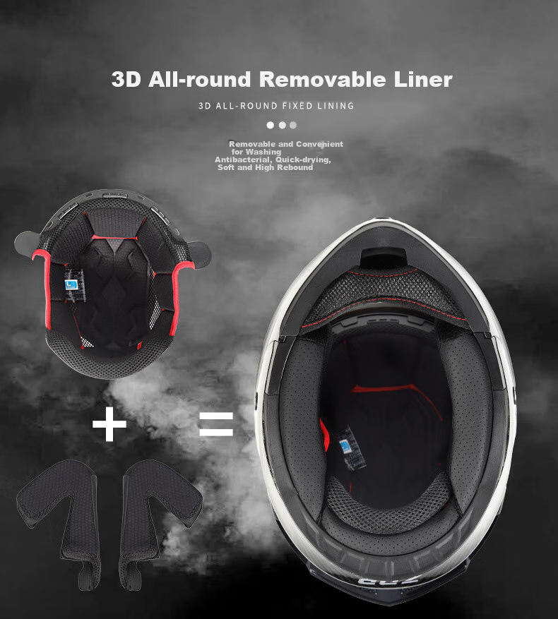 ZNP 808 New National Standard Class A Motorcycle Electric Scooter Helmet, Flip-Up Visor, All-Season Full-Face Helmet, Matte Black, XL 7