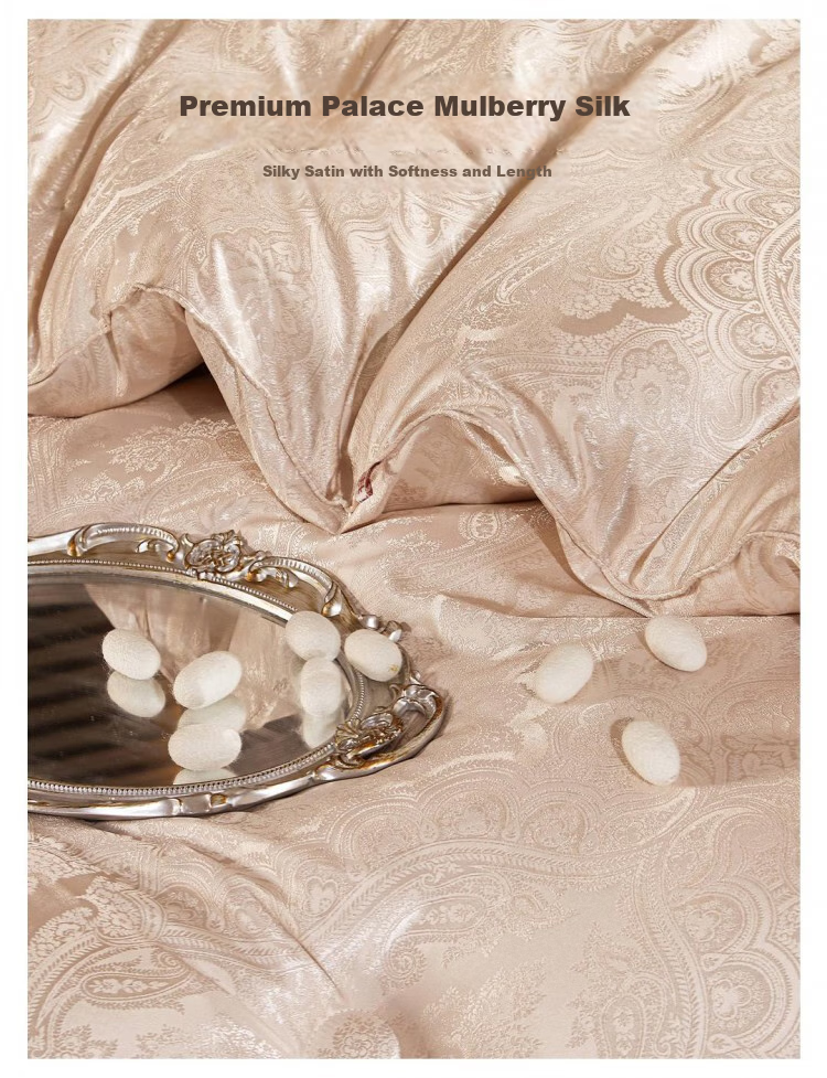 Hengyuanxiang Class A 100% Silk Comforter, 200x230cm Double Size, Spring And Autumn Quilt, 4 Jin Weight, Air Conditioning Quilt, All-Season Duvet Insert 2